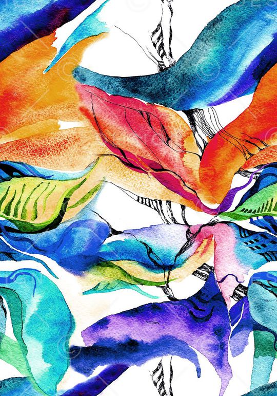 手绘印花华亿平台图片