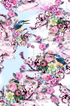 沙发布艺印花华亿平台图片