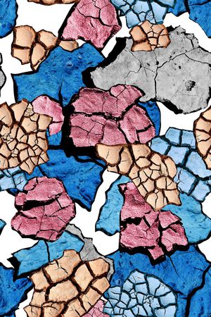 抽象几何印花华亿平台图片