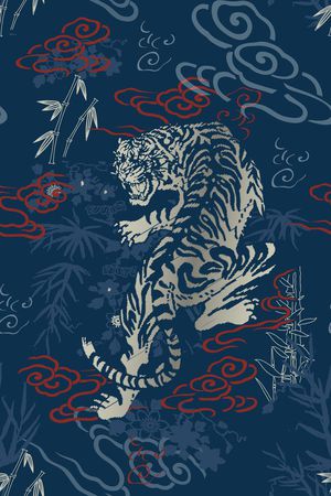 中国风印花华亿平台图片