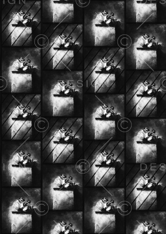 休闲时尚 简洁大方 几何 抽象 水彩 复古印花华亿平台图片