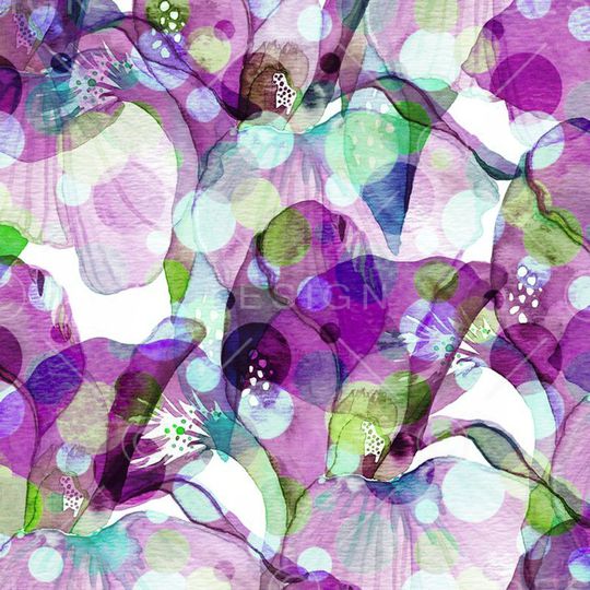 抽象图案印花华亿平台图片