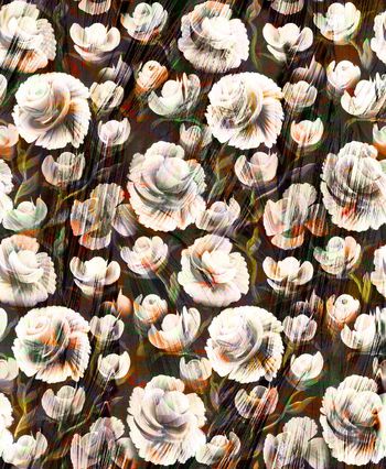 515448-复古 抽象 笔刷 花卉 服装  家