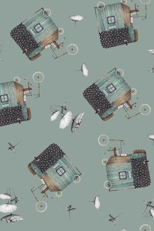 复古印花华亿平台图片