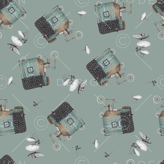 复古印花华亿平台图片