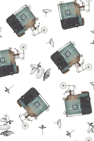 复古印花华亿平台图片