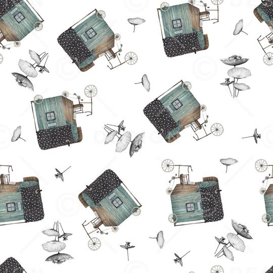 复古印花华亿平台图片