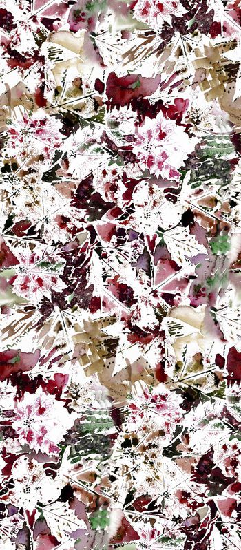 515506-复古 水彩 手绘树叶 组合 户外运