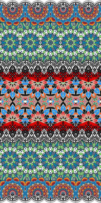 515553-民族风波西米亚风土耳其风格曼陀罗花