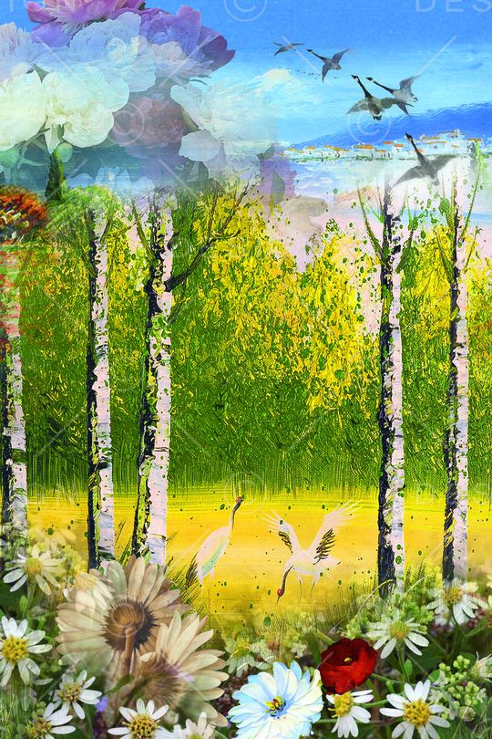 风景印花华亿平台图片