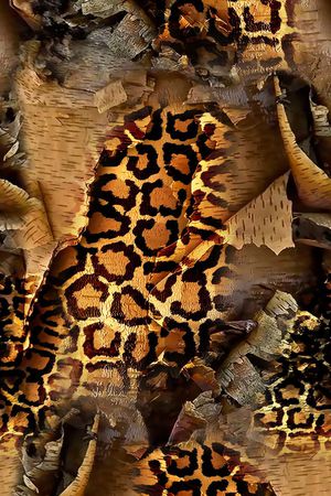 动物纹 豹纹 树皮印花华亿平台图片