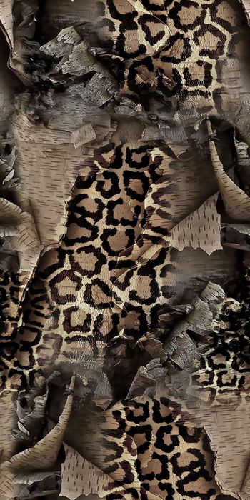 515640-复古  动物纹 豹纹 棉布 丝绸 