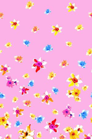 花卉  小碎花印花华亿平台图片