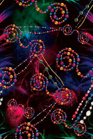 宝石项链印花华亿平台图片