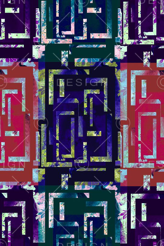 未来主义印花华亿平台图片