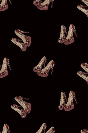 黑底印花华亿平台图片