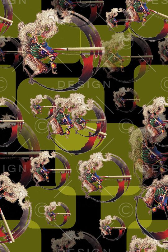 中国风印花华亿平台图片