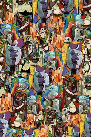 抽象印花华亿平台图片