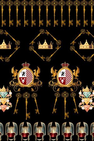 定位女装欧式名牌花纹印花华亿平台图片