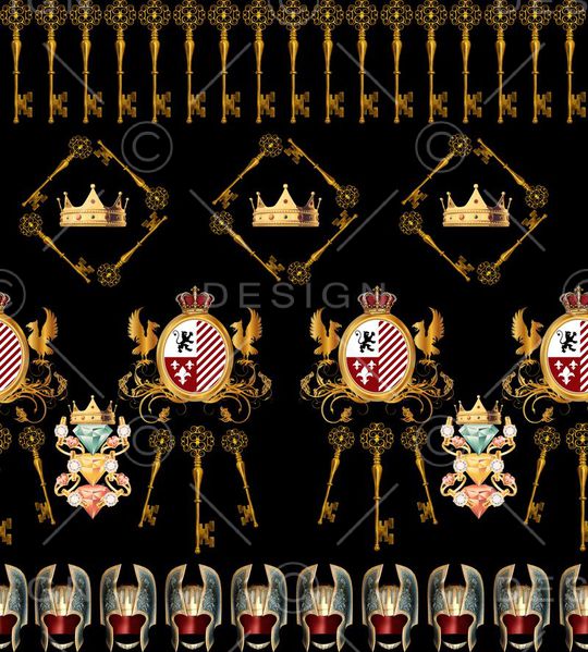 定位女装欧式名牌花纹印花华亿平台图片