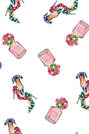 高跟鞋印花华亿平台图片