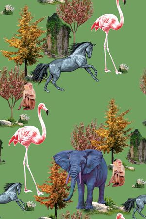 L.D~动物印花华亿平台图片