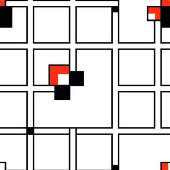 515919-2016春夏男装衬衫几何墙砖线条格