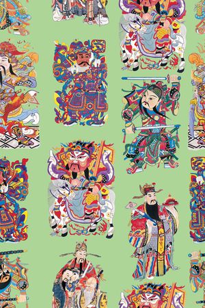 东风复古印花华亿平台图片