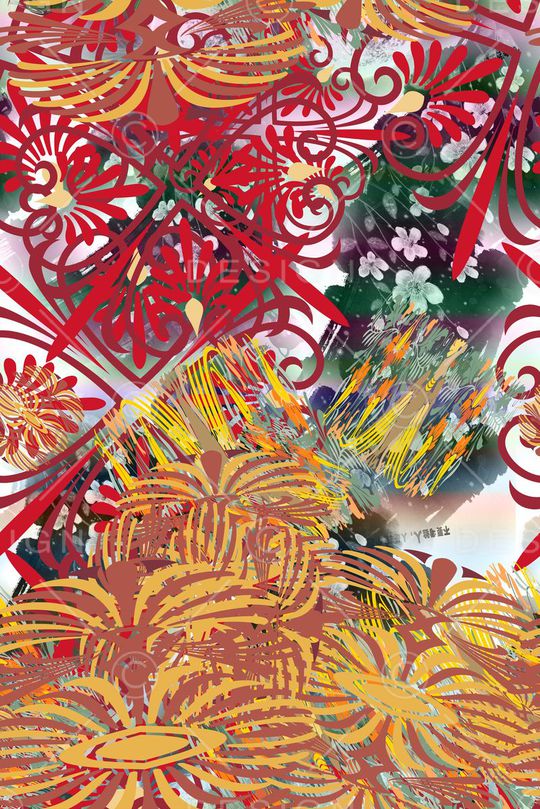 长巾围巾印花华亿平台图片