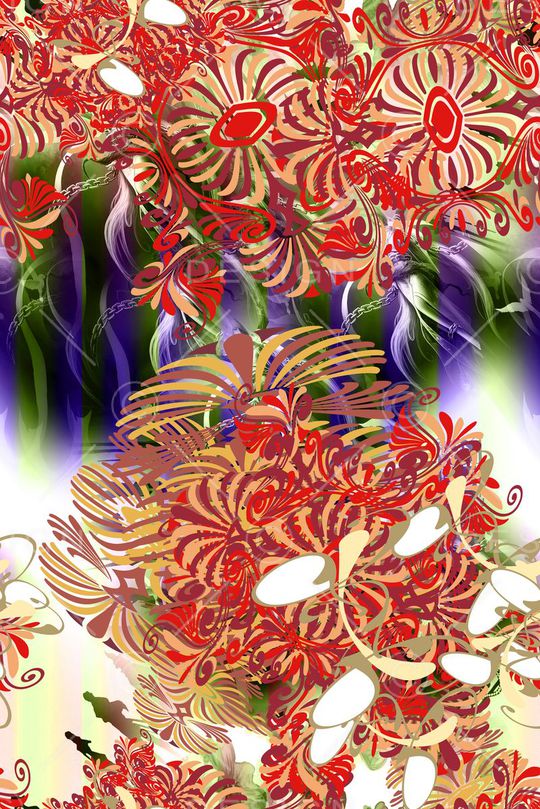 长巾围巾印花华亿平台图片