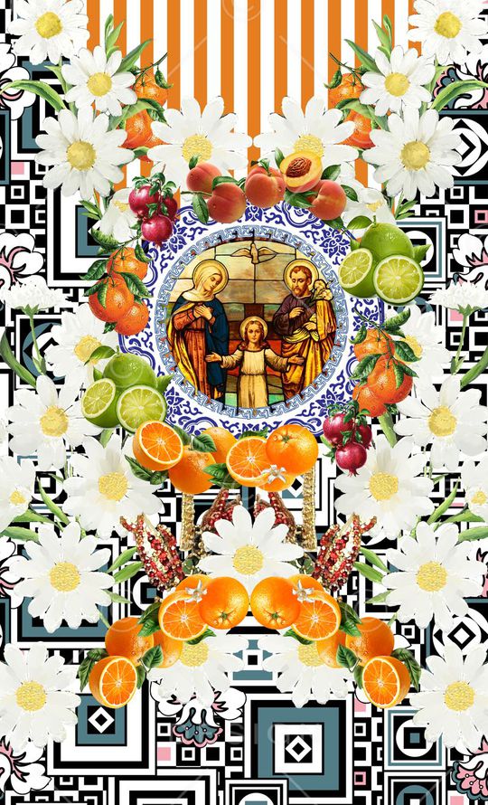 D&G风格印花华亿平台图片