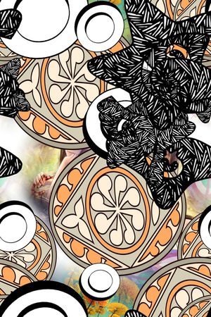 长巾围巾印花华亿平台图片