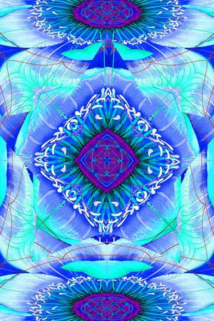 抽象几何印花华亿平台图片