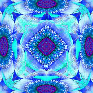 抽象几何印花华亿平台图片