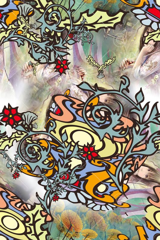 长巾围巾印花华亿平台图片