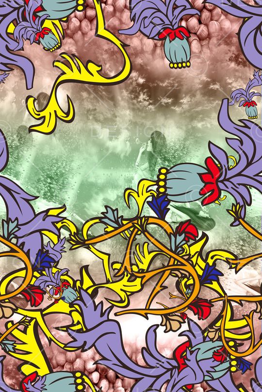 长巾围巾印花华亿平台图片