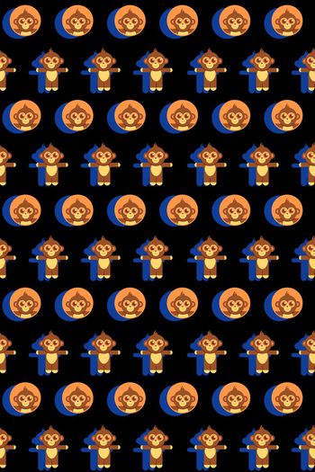 516072-卡通小猴子趣味华亿平台