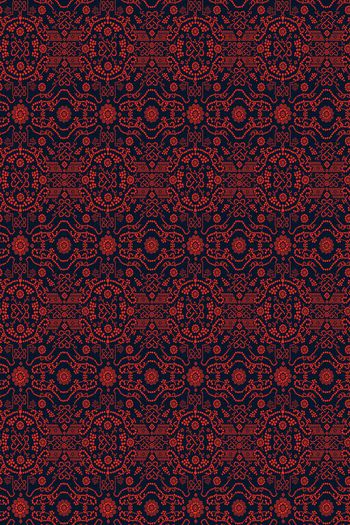 516074-民族风复古部落圆点花纹商务男装衬衫