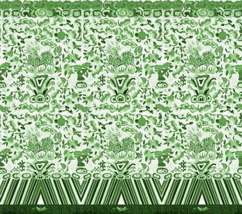 516100-仿古绣花麒麟吉祥图案