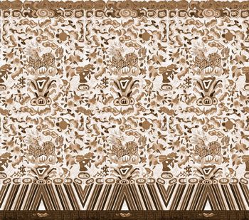 516101-仿古绣花麒麟吉祥图案