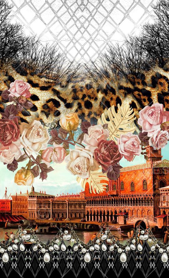 潮流时尚印花华亿平台图片