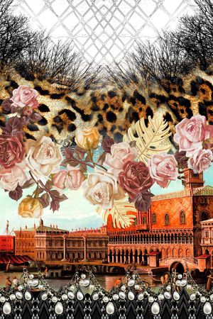 潮流时尚印花华亿平台图片