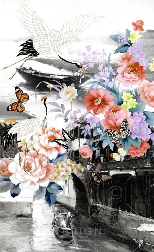 潮流时尚印花华亿平台图片