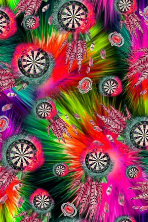 抽象 时尚印花华亿平台图片