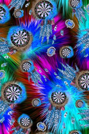 抽象 时尚印花华亿平台图片