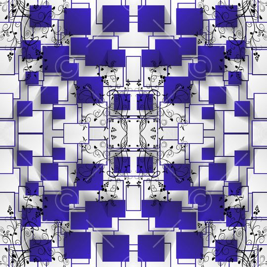 几何印花华亿平台图片