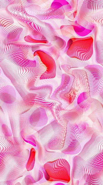 516514-抽象机理波点 几何 满版 创意服装