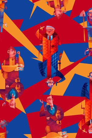 时尚先生印花华亿平台图片