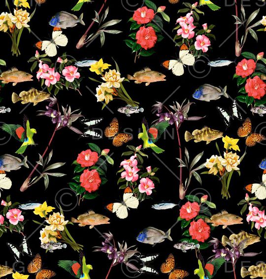 潮流时尚印花华亿平台图片