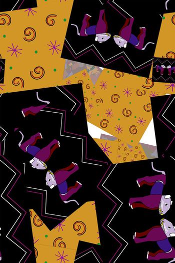 中国风民族系列印花华亿平台图片